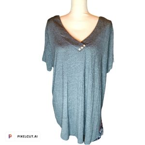 015 WOMEN'S PLUS 2X TUNIC BLOUSE
